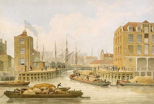 Regent's Canal, Limehouse, 1823
