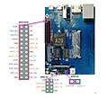 Network router with three GPIOs (Banana Pi R1)