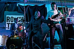 Songhoy Blues at the Rough Trade club,New York City, February 2015