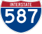 Interstate 587 marker