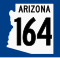 State Route 164 marker