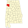 State map highlighting Marion County