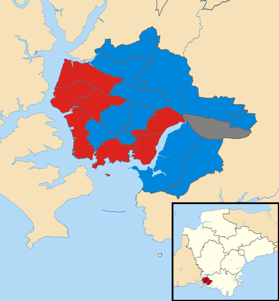 File:Plymouth City Council election 2006 map.svg