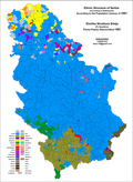 Socialist Republic of Serbia ethnic map (1981)
