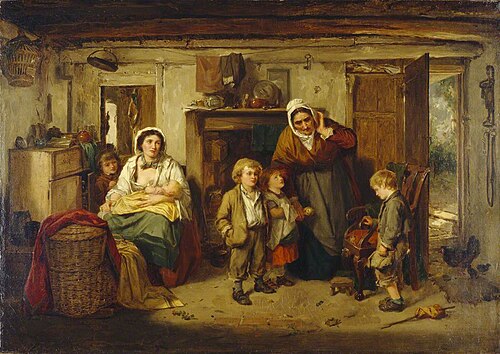The Mitherless Bairn by Thomas Faed