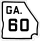 State Route 60 marker