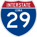 Interstate 29 marker
