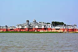 The Full View of Neermahal from Rudrasagar Lake.