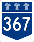 Highway 367 marker