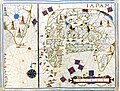 Image 40Japan (Iapam) and Korea, in the 1568 Portuguese map of the cartographer João Vaz Dourado (from History of Japan)