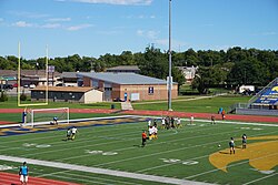 Women's soccer match