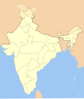 India locator map (blank), used as a base map for other India maps.  It is a former featured picture and an example of a SVG format map.