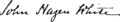 John Hazen White's signature