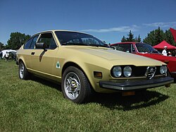 The Alfetta GT received a few different types of federalized bumpers; this is the 1976 model.