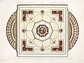 Design by the Adam brothers for a ceiling in Derby House, 1778