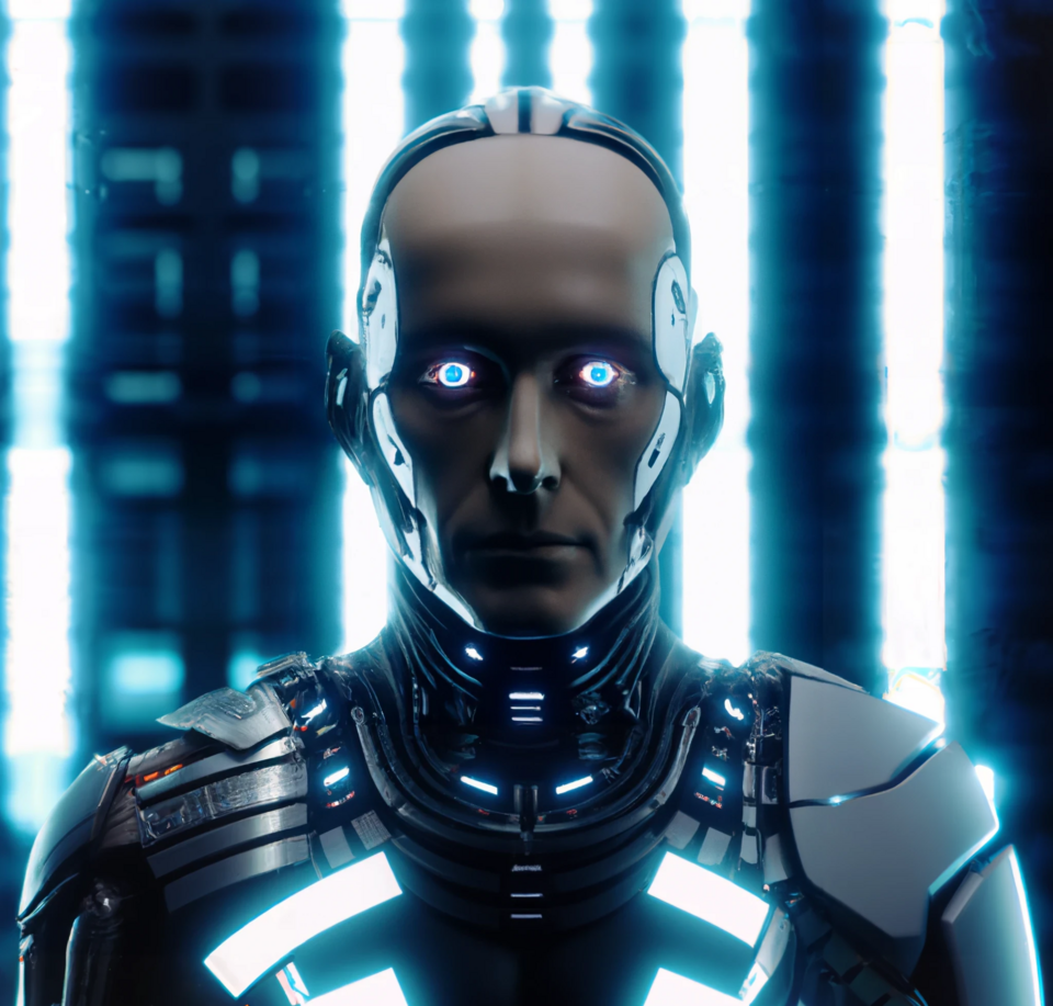 File:Cyborg blue neon background.png