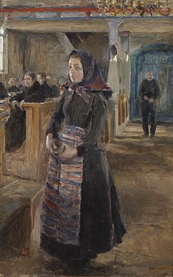 Girl in the Old Church of Keuruu, 1889 ,