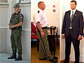 Government Protection Bureau officers in different uniforms