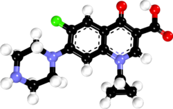 ciprofloxacin molecule