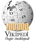 100,000 articles on the Turkish Wikipedia (2008)