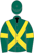 Dark green, yellow cross belts and armlets