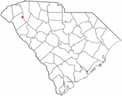 Location of West Pelzer, South Carolina
