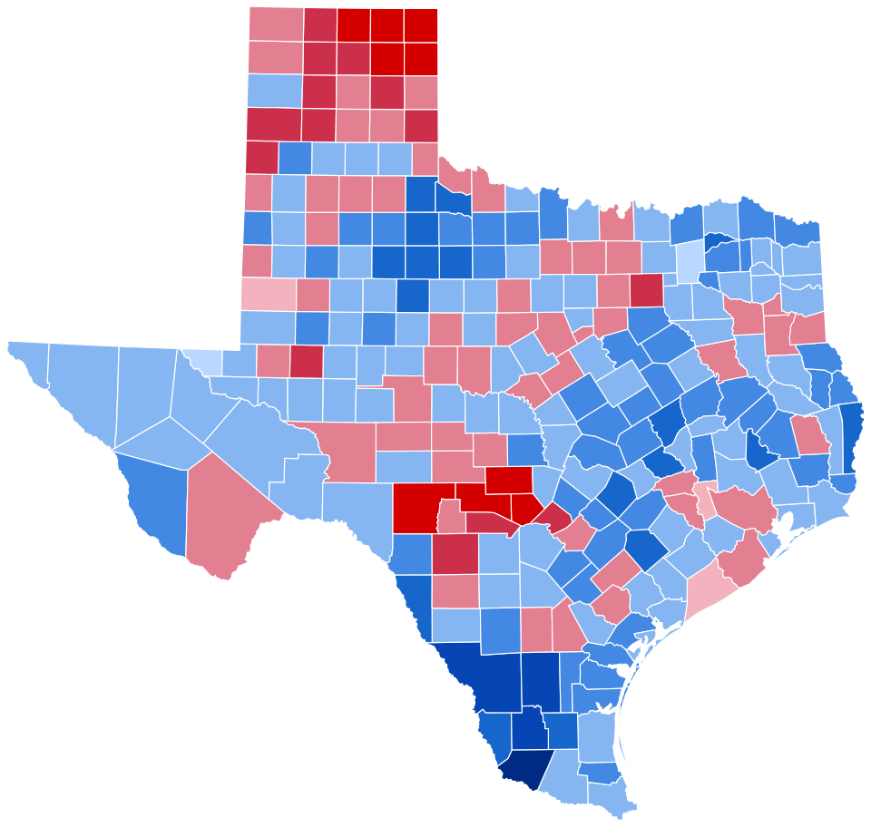 File:Texas Presidential Election Results 1960.svg