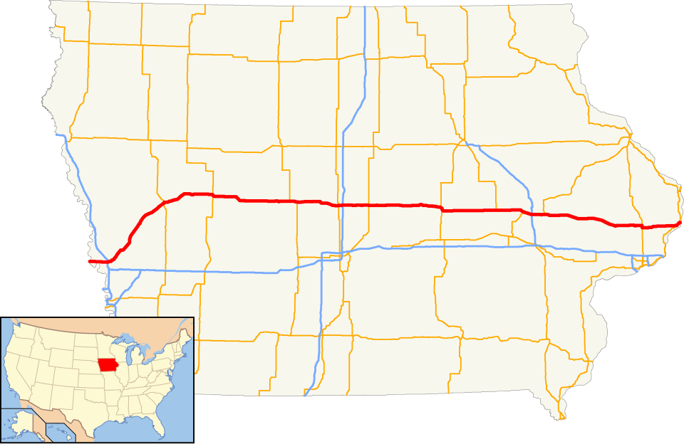File:US 30 (IA) map.svg