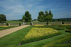 Parterre on the north front
