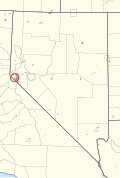 Location of Dresslerville Colony in Nevada