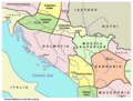 Pannonia Savia, Pannonia Secunda, Dalmatia, Moesia, Dardania and Praevalitana (300 AD)
