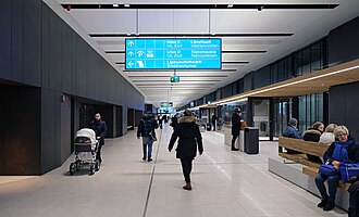 The bus terminal on Merituulentie