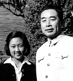 Zhou Bingde with her uncle Zhou Enlai, Premier of China