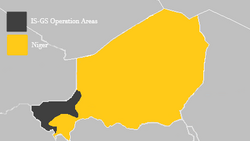 Map of Niger Civil War