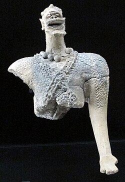 Sao anthropomorphic figure; 9th-16th century; from the N'djamena region; Musée du quai Branly