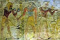 Wall relief of Ramesses II making an offering to Horus at the Temple of Beit el-Wali