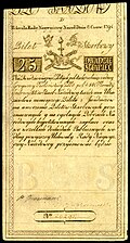 25 Zlotych, first issue of 1794