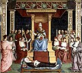 Image 11Pope Pius II canonizes Catherine of Siena. (from Canonization)