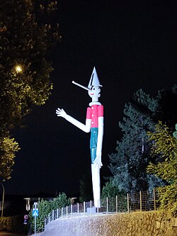 Giant statue of Pinocchio at Parco di Pinocchio [it], Pescia, Italy