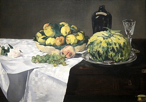 Still Life with Melon and Peaches, 1866, National Gallery of Art Washington