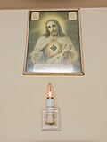 Traditional Irish sacred heart lamp, Tipperary