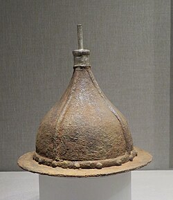 Helmet from the Yuan Dynasty in China, 13th-14th century