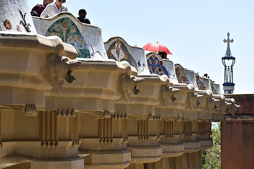 Balustrade of the terrace