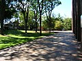 A view of the campus of Stevens Institute of Technology, as seen from east of the Samuel V. Williams Library.