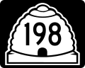 State Route 198 marker