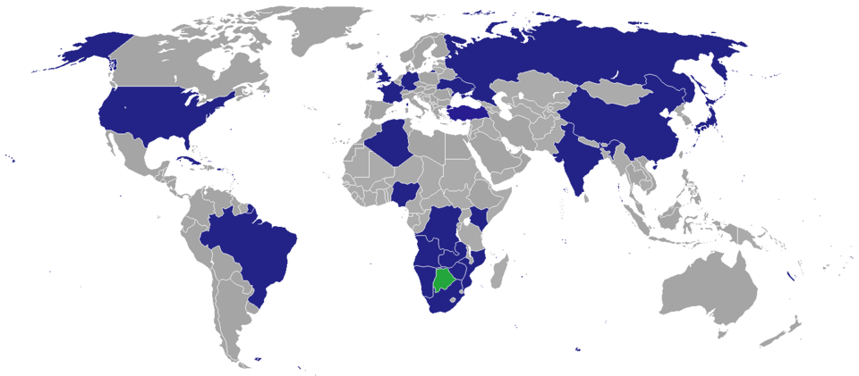File:Map of Diplomatic Missions in Botswana.png