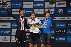 The race podium