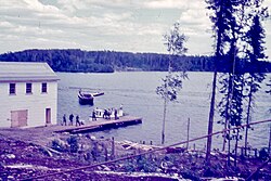Warehouse Barge Delivery, Sanshaw Mine 1936