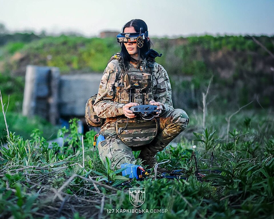 File:Ukrainian woman drone operator Ksena.jpg