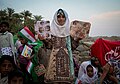 Baloch girl with other children in Sistan-Baluchestan